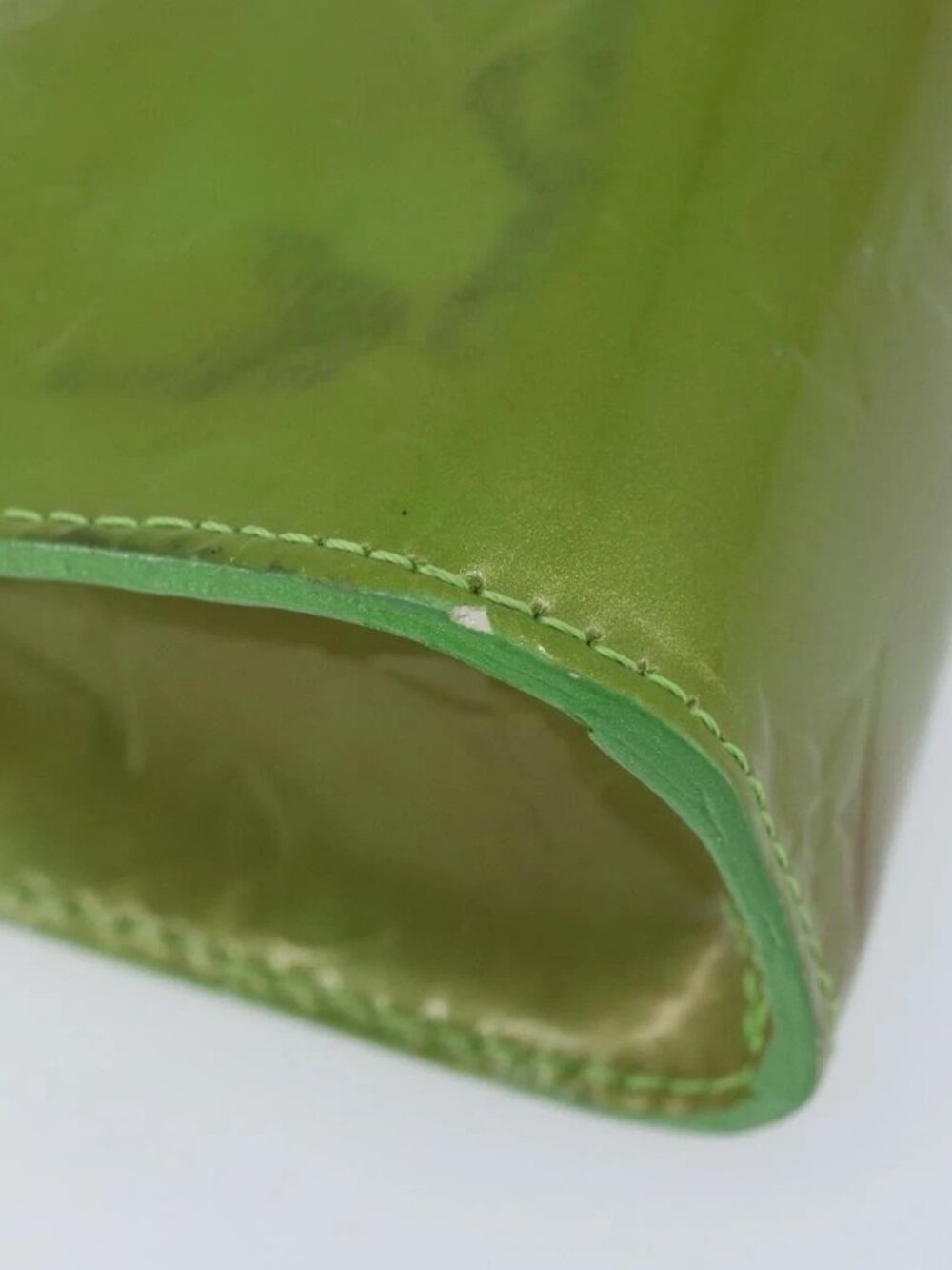 LOUIS VUITTON Monogram Vernis Trousse cosmetics Pouch Green M93649 Auth bs33617 - Picture 10 of 15